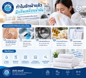 กลิ่นเหมือนน้ำมัน ซักผ้าโรงแรม ซักผ้าอุตสาหกรรม