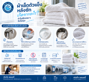 ผ้าเช็ดตัวแข็งหลังซัก ซักผ้าโรงแรม ซักผ้าอุตสาหกรรม